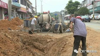 夕佳山小城鎮市政基礎建設工程施工紀實 緊張有序，煥新城鎮面貌